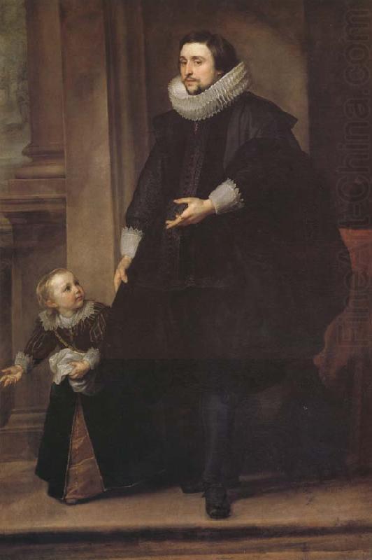 Portrait d'un homme de qualite et d'un enfant, Anthony Van Dyck